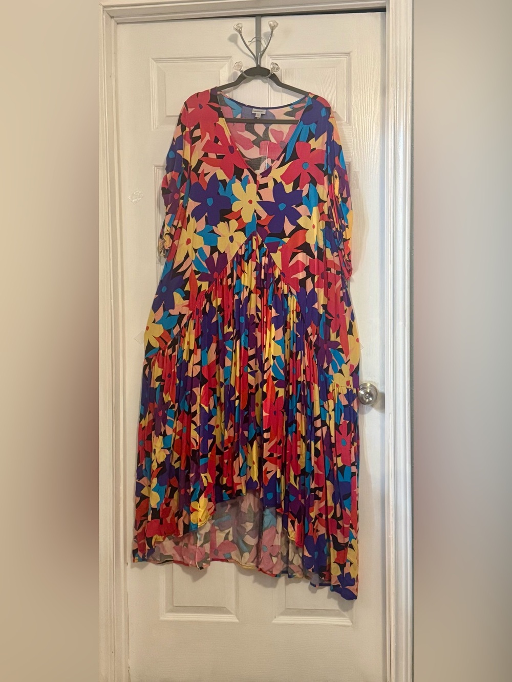 Avenue Multicolor Floral High-Low Dress